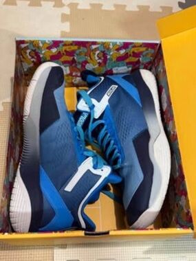 Moolah Neovolt Pro Basketball Women’s Blue and White Athletic Shoes